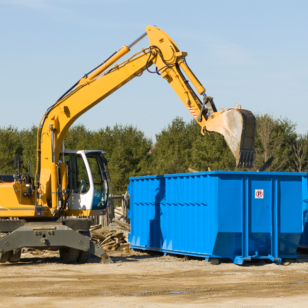 can i pay for a residential dumpster rental online in Peggy TX